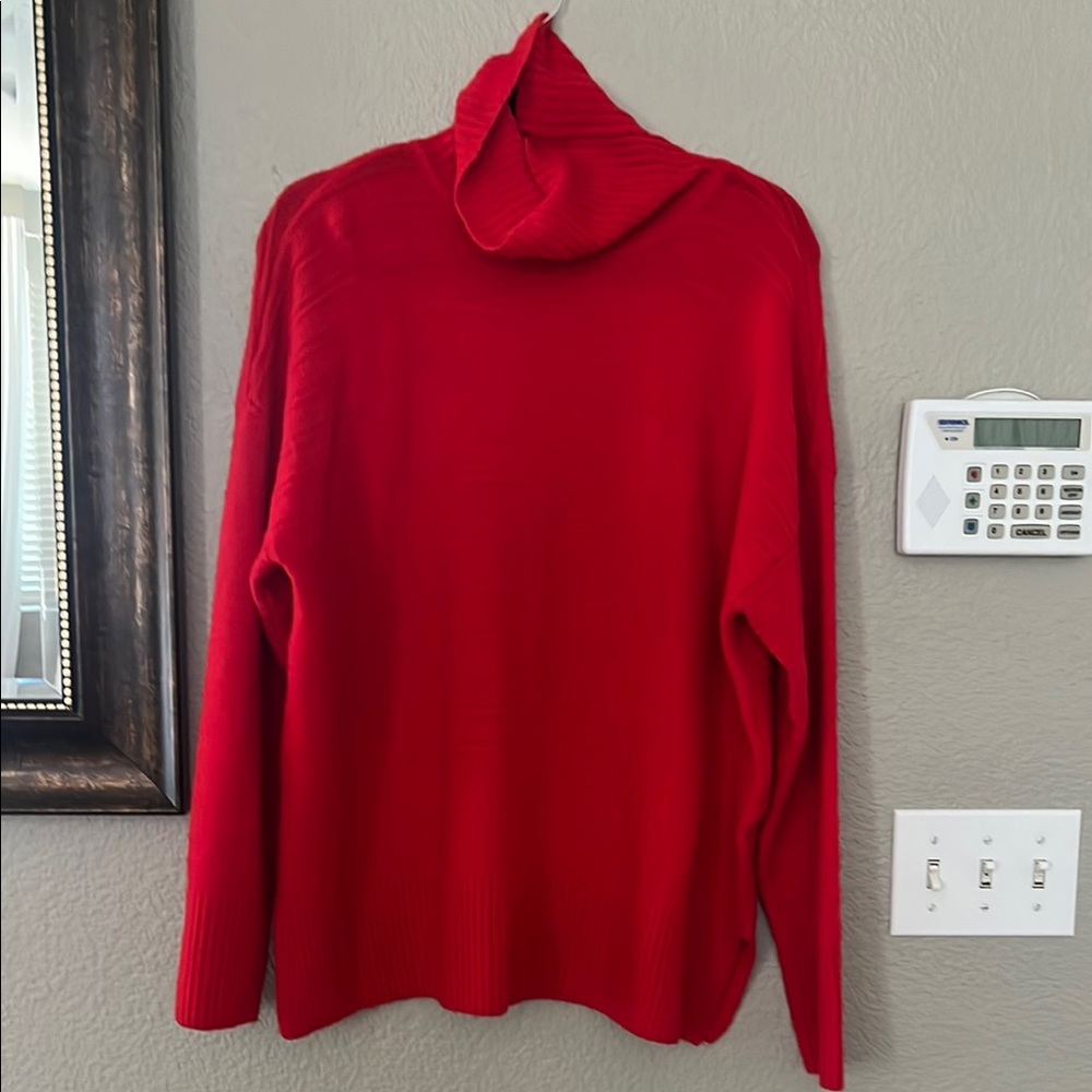Vince Camuto Red Turtleneck Sweater